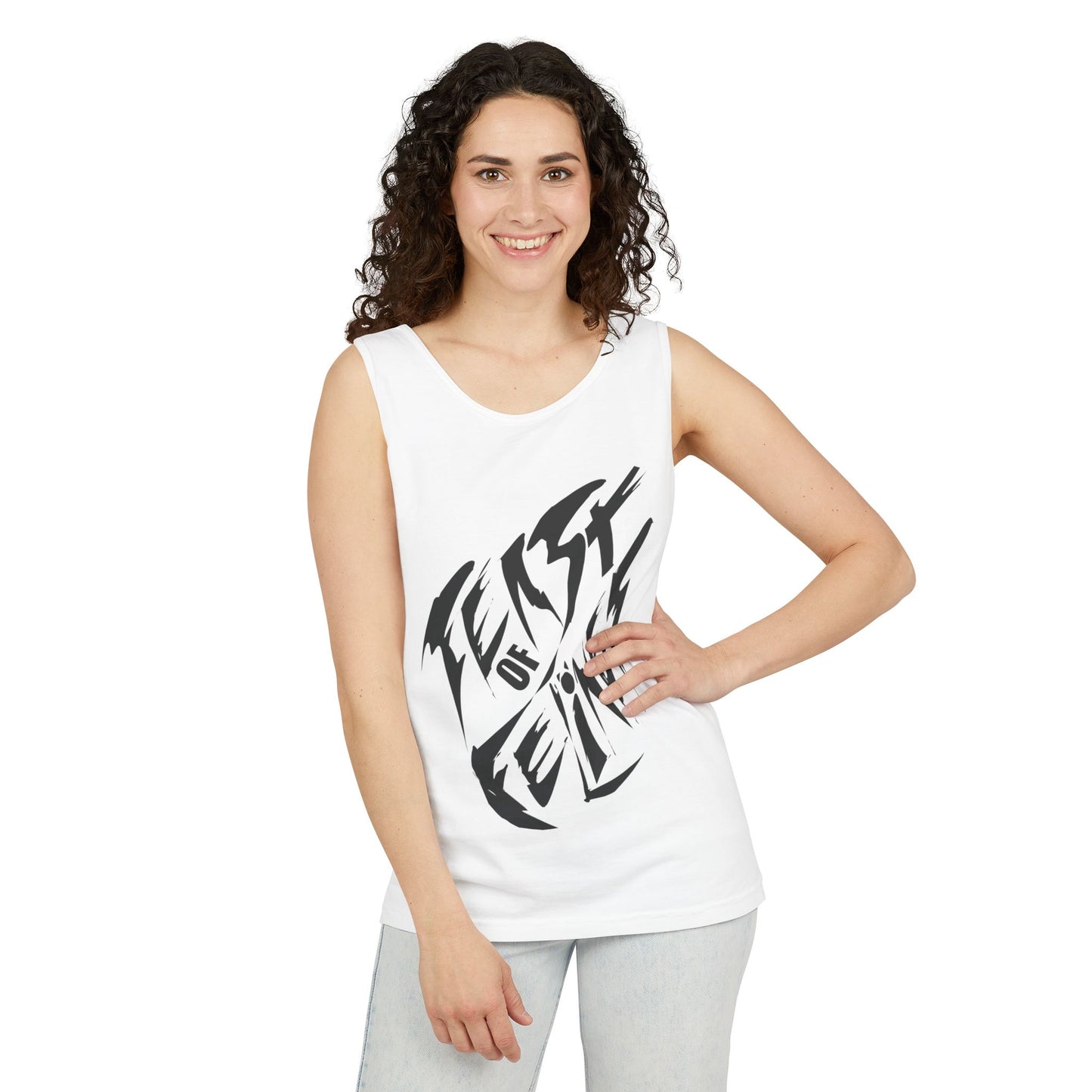 Felines Tank Top - Summer Vibes Unisex Garment-Dyed