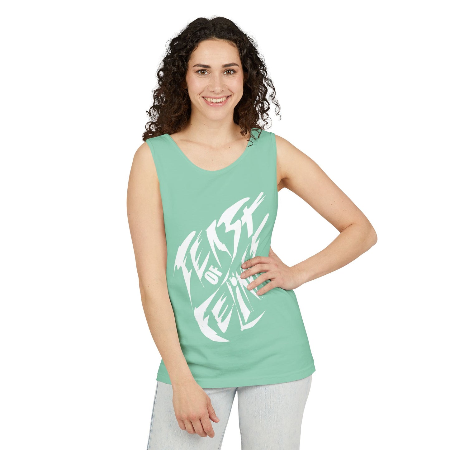Felines Tank Top - Summer Vibes Unisex Garment-Dyed