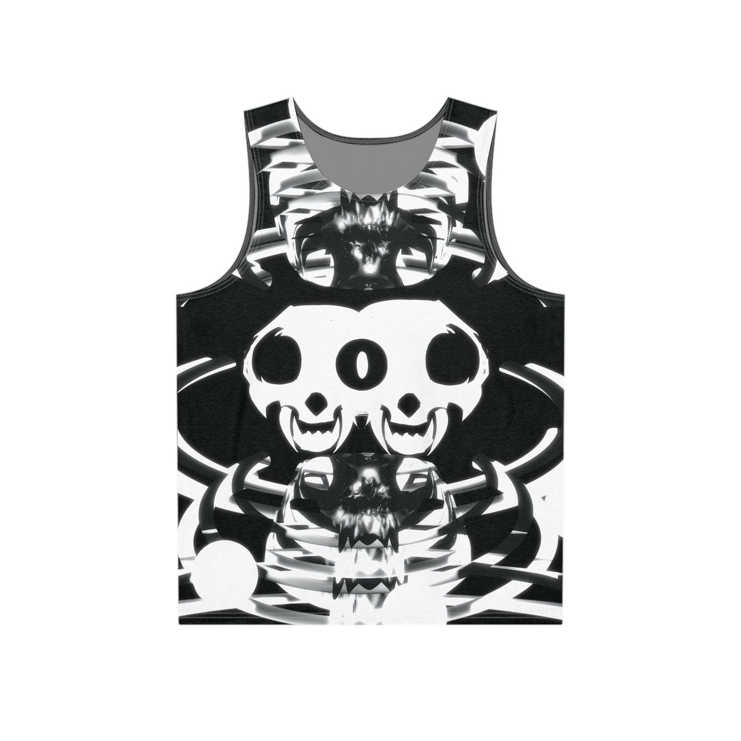 Tank Top Twin Skulls Graphic Casual Summer Fit (Vol 2)