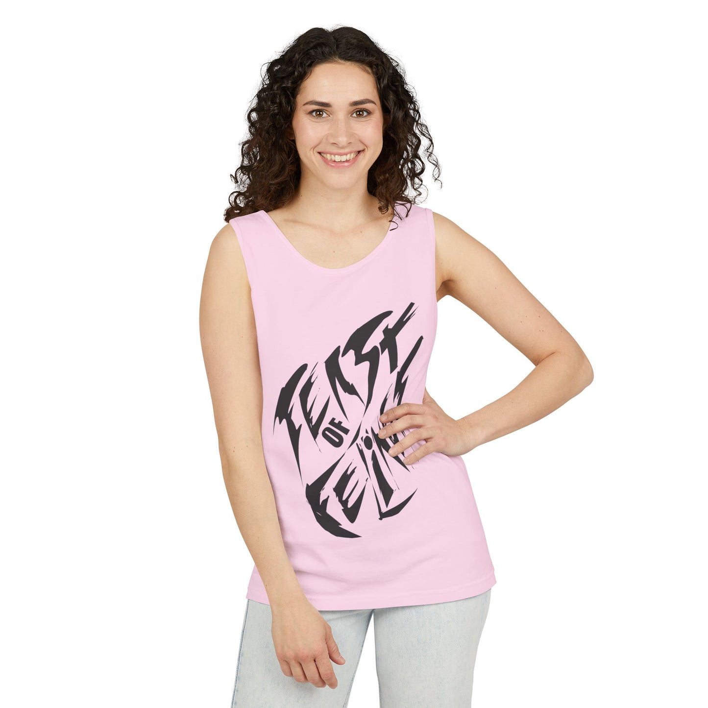 Felines Tank Top - Summer Vibes Unisex Garment-Dyed
