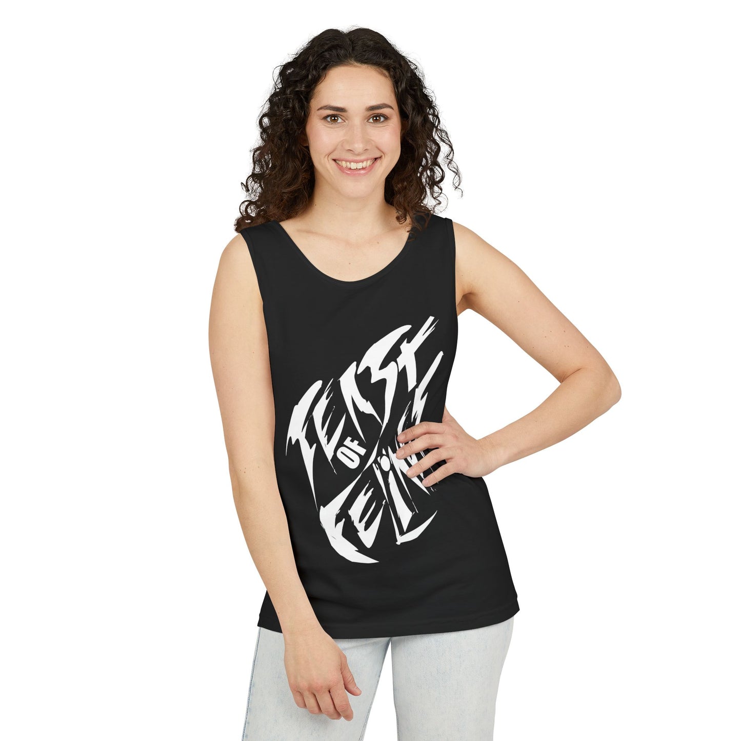Felines Tank Top - Summer Vibes Unisex Garment-Dyed