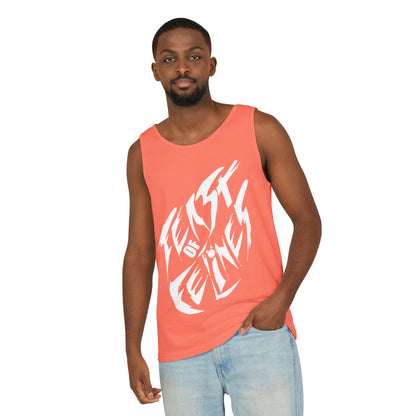 Felines Tank Top - Summer Vibes Unisex Garment-Dyed