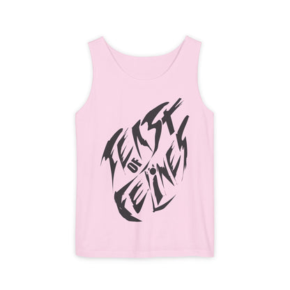Felines Tank Top - Summer Vibes Unisex Garment-Dyed