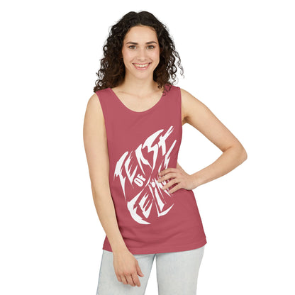 Felines Tank Top - Summer Vibes Unisex Garment-Dyed