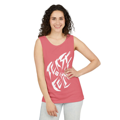 Felines Tank Top - Summer Vibes Unisex Garment-Dyed