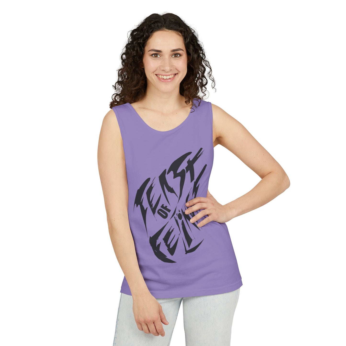 Felines Tank Top - Summer Vibes Unisex Garment-Dyed