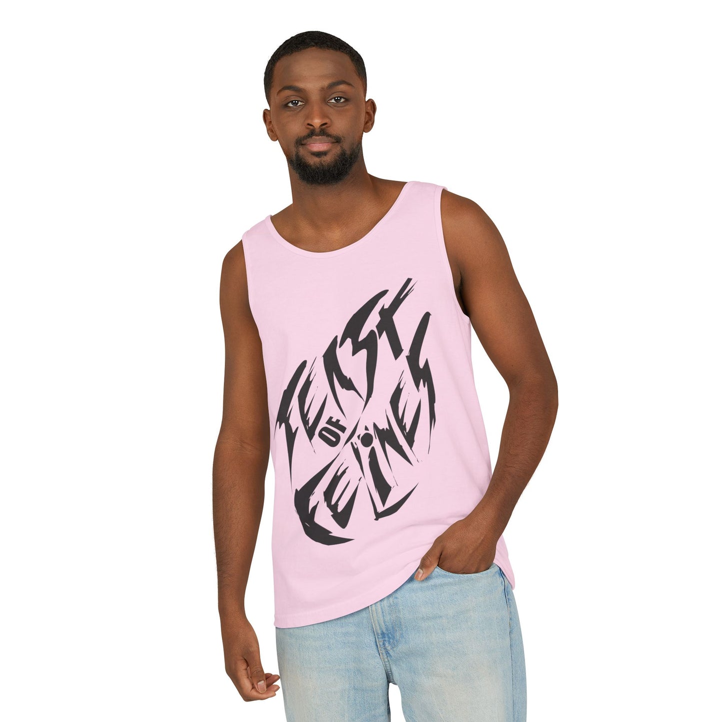 Felines Tank Top - Summer Vibes Unisex Garment-Dyed