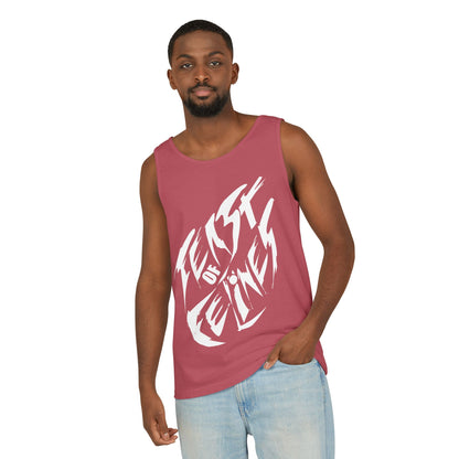 Felines Tank Top - Summer Vibes Unisex Garment-Dyed