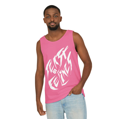 Felines Tank Top - Summer Vibes Unisex Garment-Dyed