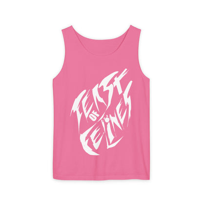 Felines Tank Top - Summer Vibes Unisex Garment-Dyed
