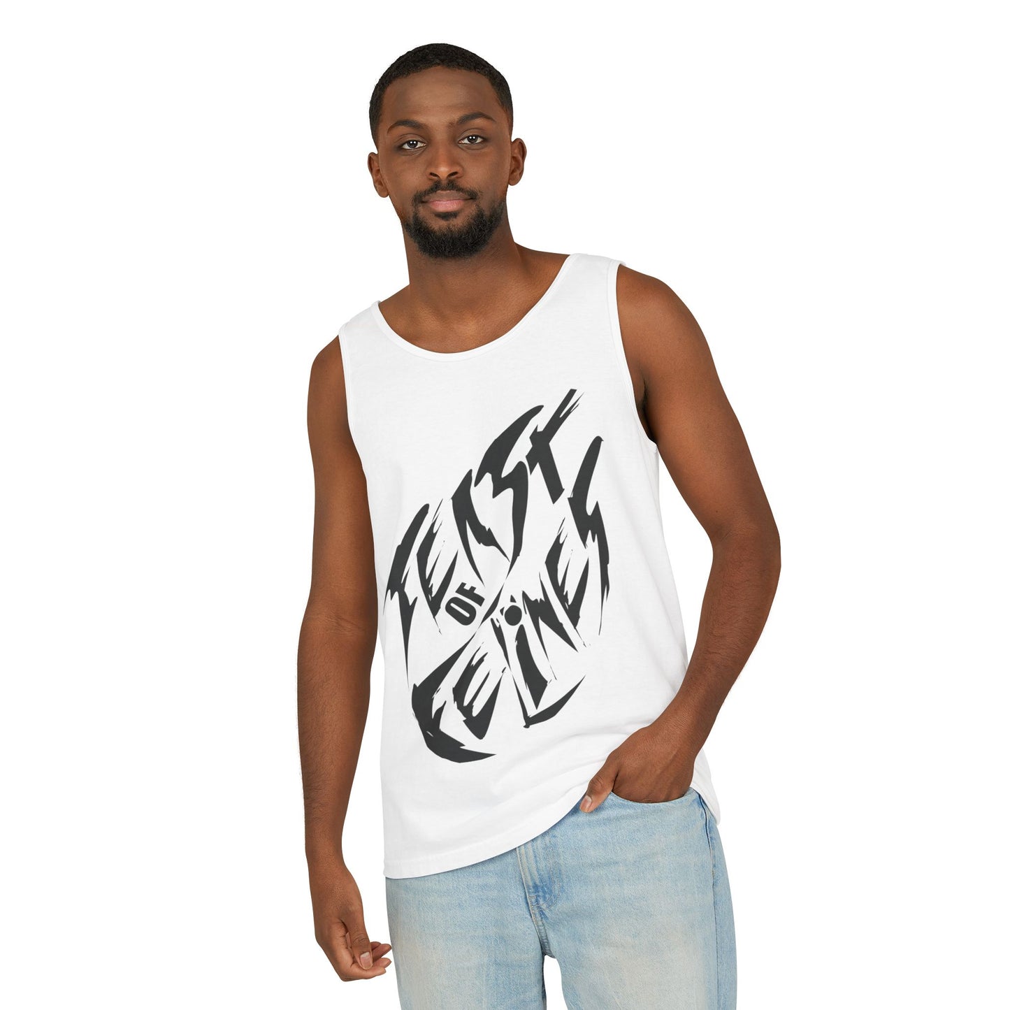 Felines Tank Top - Summer Vibes Unisex Garment-Dyed