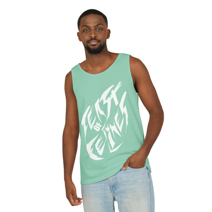 Felines Tank Top - Summer Vibes Unisex Garment-Dyed